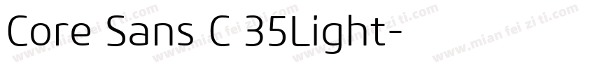 Core Sans C 35Light字体转换